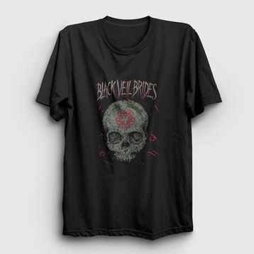 Presmono Skull Black Veil Brides Kadın T-shirt
