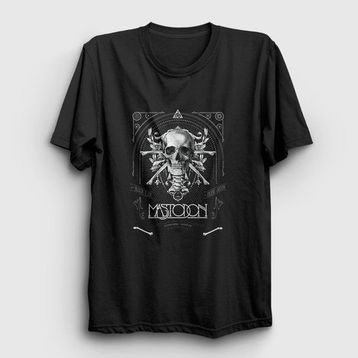 Presmono Skull Mastodon Siyah Unisex T-Shirt