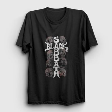 Presmono Skulls Black Sabbath Kadın T-shirt