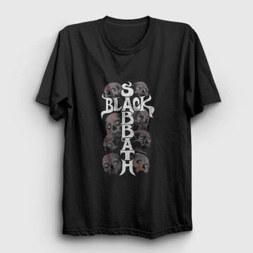Presmono Skulls Black Sabbath Kadın T-shirt