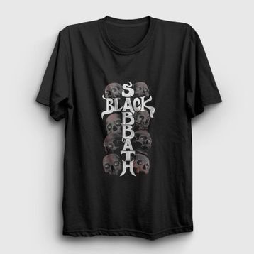 Presmono Skulls Black Sabbath Kadın T-shirt