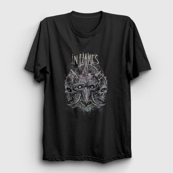Presmono Skulls In Flames Kadın T-shirt
