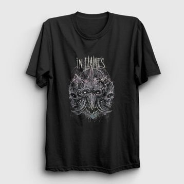 Presmono Skulls In Flames Kadın T-shirt