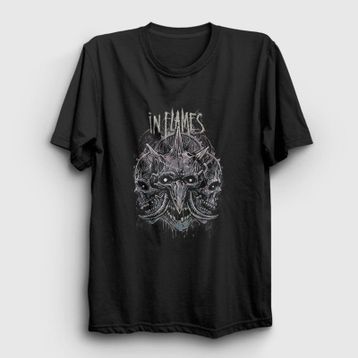 Presmono Skulls In Flames Kadın T-shirt