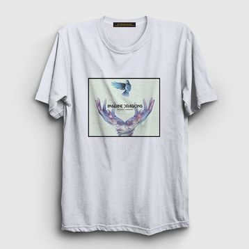 Presmono Smoke Imagine Dragons Beyaz Unisex T-shirt