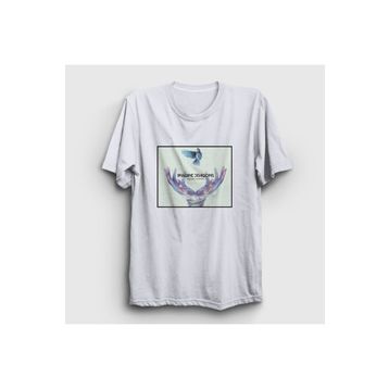 Presmono Smoke Imagine Dragons Beyaz Unisex T-shirt