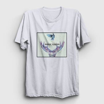 Presmono Smoke Imagine Dragons Beyaz Unisex T-shirt