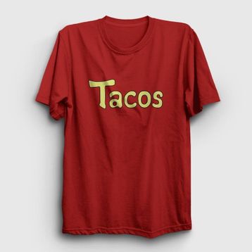 Presmono Tacos Anime Dragon Ball Kırmızı Unisex T-shirt