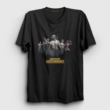 Presmono Team Pubg Siyah Unisex T-Shirt
