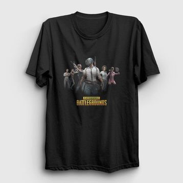Presmono Team Pubg Siyah Unisex T-Shirt