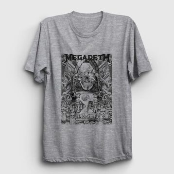 Presmono Time Megadeth Beyaz Unisex T-shirt
