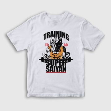 Presmono Training Goku Anime Dragon Ball Beyaz Unisex T-shirt