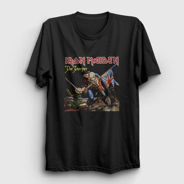 Presmono Trooper Iron Maiden Siyah Unisex T-Shirt