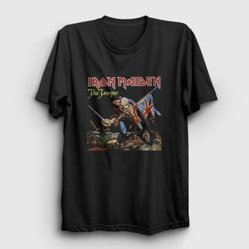 Presmono Trooper Iron Maiden Siyah Unisex T-Shirt