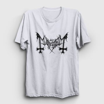 Presmono Unisex Beyaz Logo Mayhem Tişört tt 64681