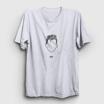 Presmono Unisex Face Arctic Monkeys Beyaz T-Shirt
