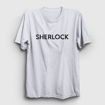 Presmono Unisex Fact Sherlock Holmes Beyaz T-Shirt