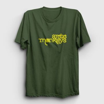 Presmono Unisex Five Arctic Monkeys Mor T-Shirt