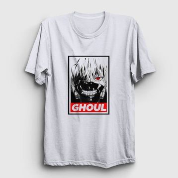 Presmono Unisex Ghoul Anime Tokyo Ghoul Beyaz T-Shirt