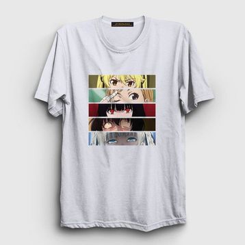 Presmono Unisex Girls Anime Kakegurui Beyaz T-Shirt