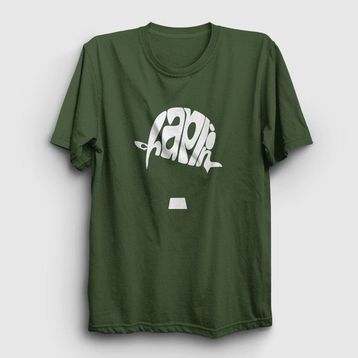 Presmono Unisex Hat Charlie Chaplin Haki T-Shirt