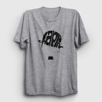 Presmono Unisex Hat Charlie Chaplin Siyah T-Shirt