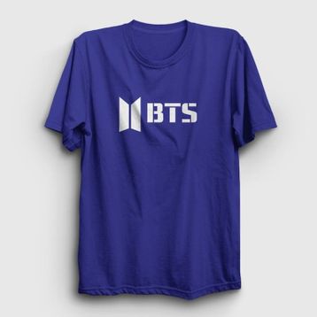 Presmono Unisex Logo Bts Beyaz T-Shirt