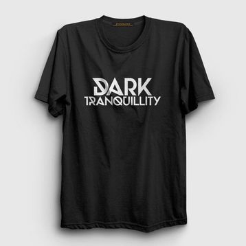 Presmono Unisex Logo Dark Tranquillity Siyah T-Shirt