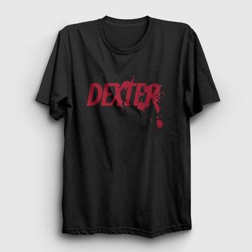 Presmono Unisex Logo Dexter Siyah T-Shirt