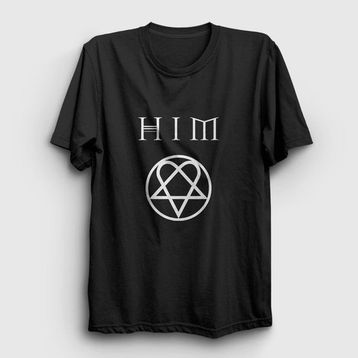Presmono Unisex Logo Him Siyah T-Shirt