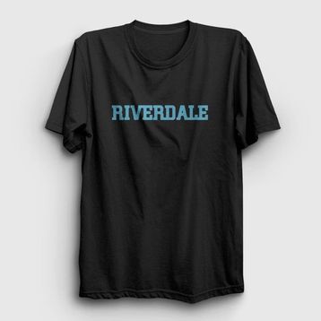 Presmono Unisex Logo V2 Riverdale Siyah T-Shirt