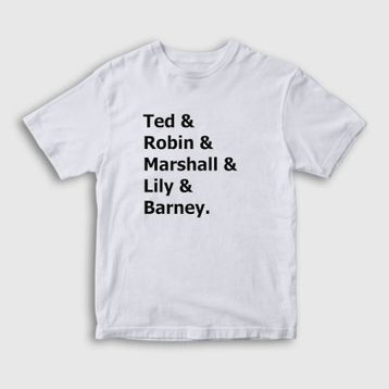 Presmono Unisex Names How I Met Your Mother Siyah T-Shirt