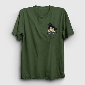 Presmono Unisex Pocket Goku Anime Dragon Ball Haki T-shirt