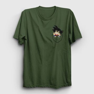 Presmono Unisex Pocket Goku Anime Dragon Ball Haki T-shirt