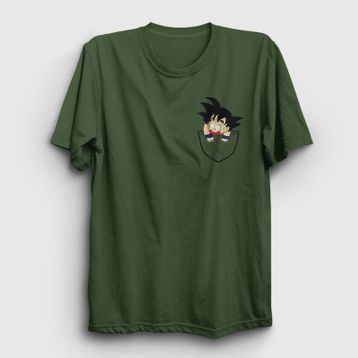 Presmono Unisex Pocket Goku Anime Dragon Ball Haki T-shirt