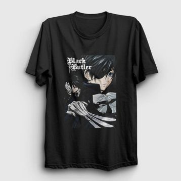 Presmono Unisex Poster Anime Kuroshitsuji T-Shirt