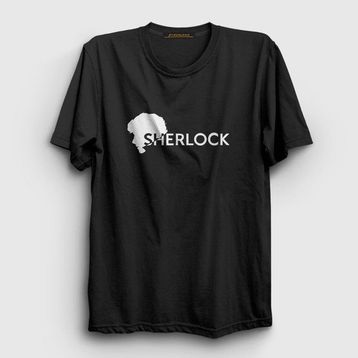 Presmono Unisex Series Sherlock Holmes Siyah T-Shirt
