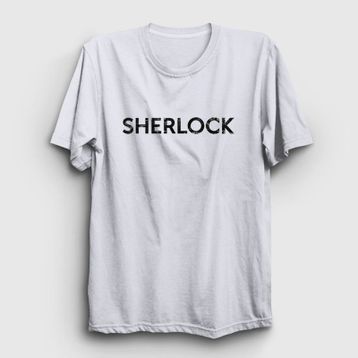 Presmono Unisex Sherlock Holmes Siyah T-Shirt