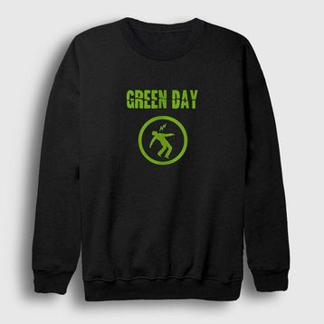 Presmono Unisex Siyah Warning Green Day Sweatshirt