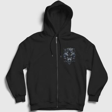 Presmono Unisex Siyah Wild in Flames Sweatshirt