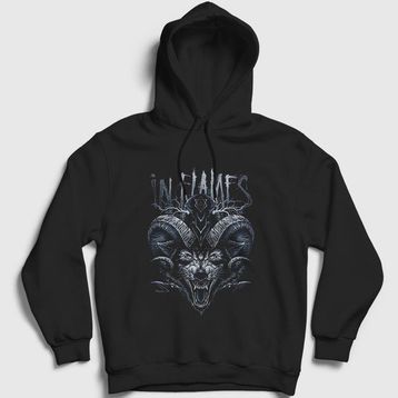 Presmono Unisex Siyah Wild in Flames Sweatshirt