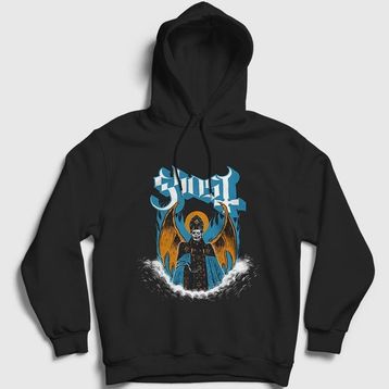 Presmono Unisex Siyah Wings Ghost Sweatshirt