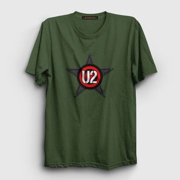 Presmono Unisex Star U2 Mavi T-shirt