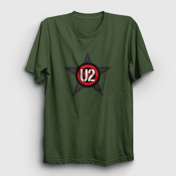 Presmono Unisex Star U2 Mavi T-shirt
