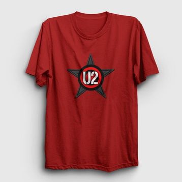Presmono Unisex Star U2 Mavi T-shirt