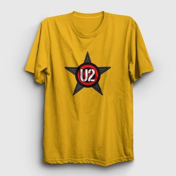 Presmono Unisex Star U2 Mavi T-shirt