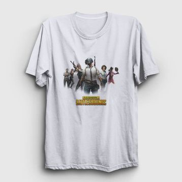 Presmono Unisex Team Pubg Beyaz T-Shirt