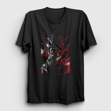 Presmono Wild Anime Naruto Siyah Unisex T-Shirt