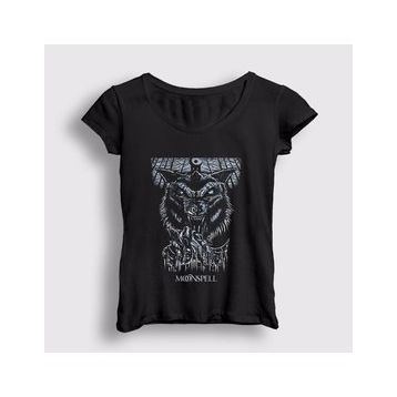 Presmono Wolf Moonspell Kadın T-shirt