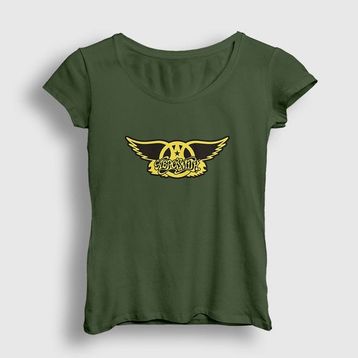 Presmono Yellow Aerosmith Kadın Tshirt